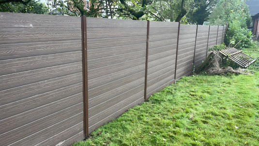 Oak - Brown Premium Composite Fencing - Board - 1830 x 150 x 20mm