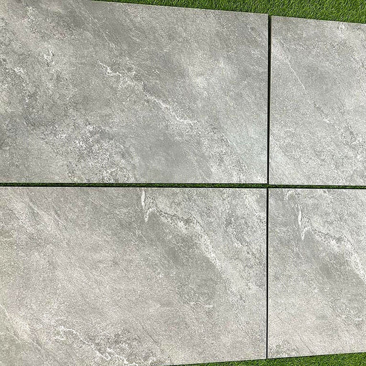 Himalayan - Grey Porcelain Paving Tiles - 900 x 600 x 20mm