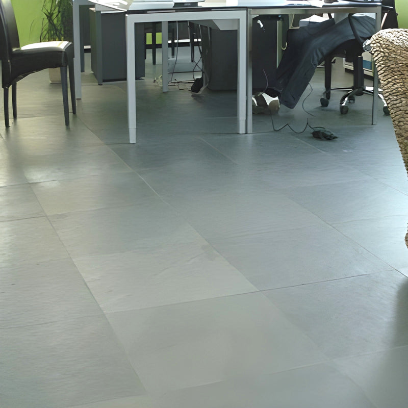 Load image into Gallery viewer, Brazilian - Grey Slate Paving - 600 x 600 x 20mm - Sawn &amp; Riven
