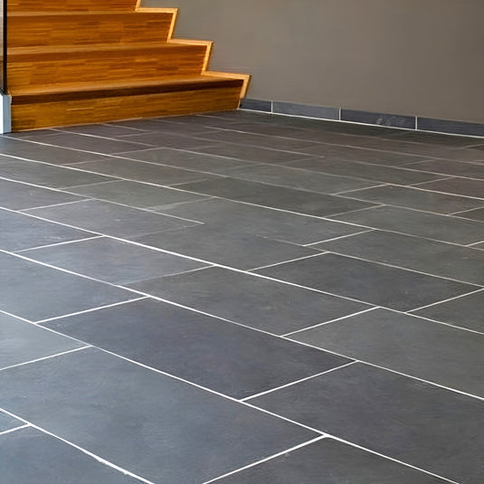 Brazilian - Black Slate Paving - 900 x 600 x 20mm - Sawn & Riven