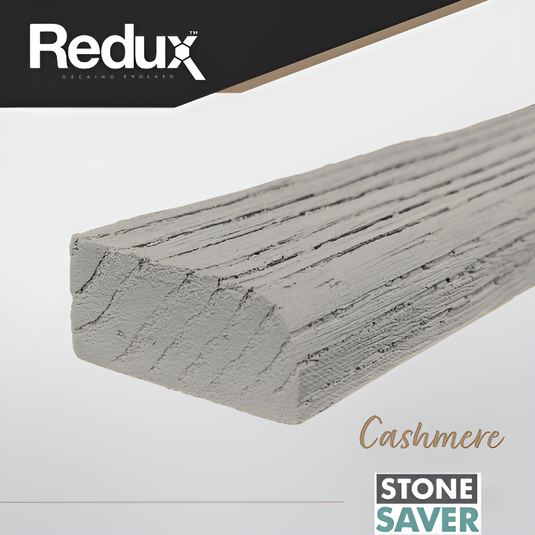 Redux Cashmere - Brown/Grey Composite Decking - Bullnose Board - 3600 x 50 x 22 mm