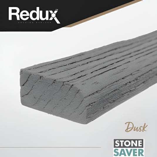 Redux Dusk - Black Composite Decking - Bullnose Board - 3600 x 50 x 22 mm