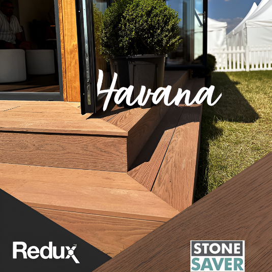 Redux Havana - Brown Composite Decking - Decking Board - 3600 x 176 x 22 mm