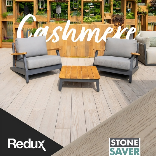 Redux Cashmere - Brown/Grey Composite Decking - Decking Board - 3600 x 176 x 22 mm