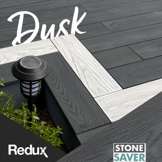 Redux Dusk - Black Composite Decking - Decking Board - 3600 x 176 x 22 mm