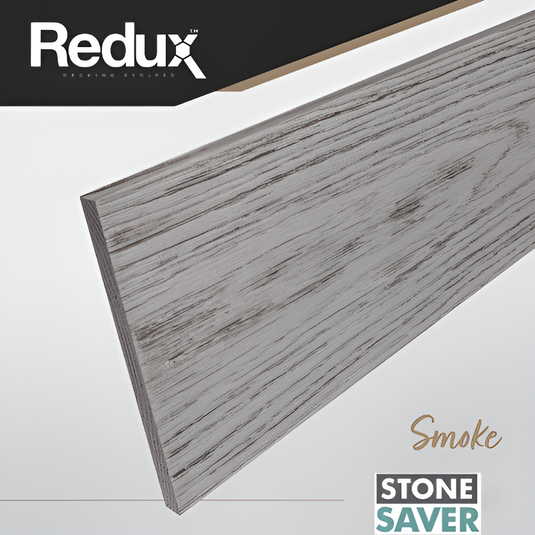 Redux Smoke - Grey Composite Decking - Fascia Board - 3600 x 187.5 x 16 mm