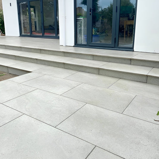 Castle - Grey Porcelain Paving Tiles - 900 x 600 x 20mm