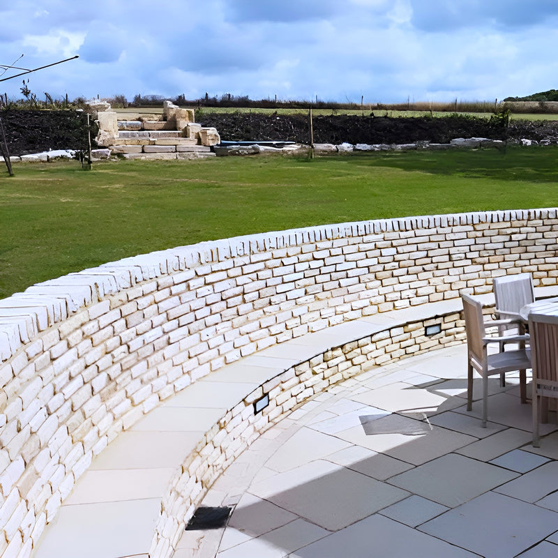 Load image into Gallery viewer, Mint Fossil Indian Sandstone Walling - 325 x 100 x 70mm - Hand Cut
