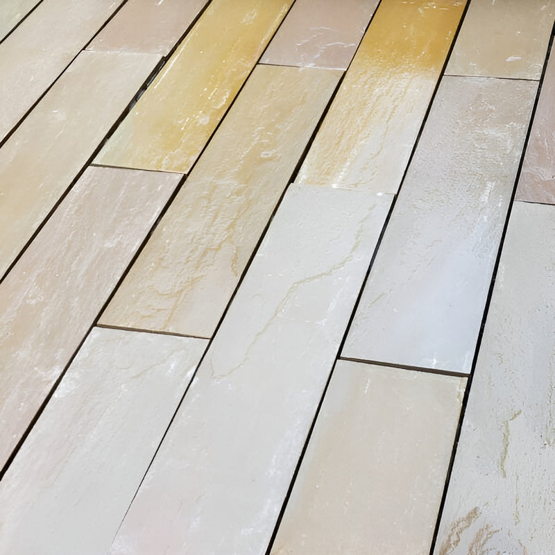 Load image into Gallery viewer, Raj Green Indian Sandstone Planks - 900 x 150 x 22mm - Sawn &amp; Honed
