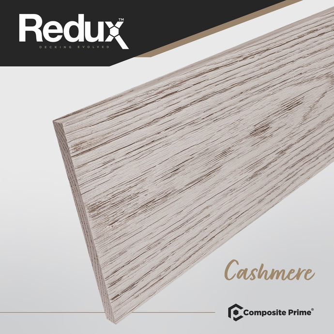 Redux Cashmere - Brown/Grey Composite Decking - Fascia Board - 3600 x 187.5 x 16 mm