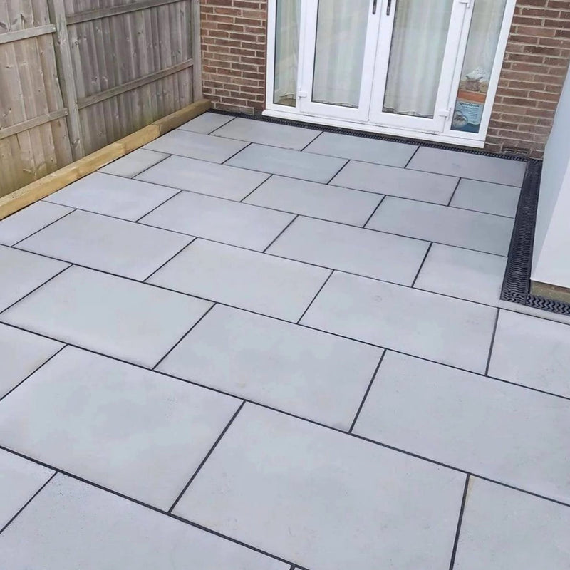 Load image into Gallery viewer, Kandala Sawn &amp; Honed - Grey Porcelain Paving Tiles - 900 x 600 x 20mm
