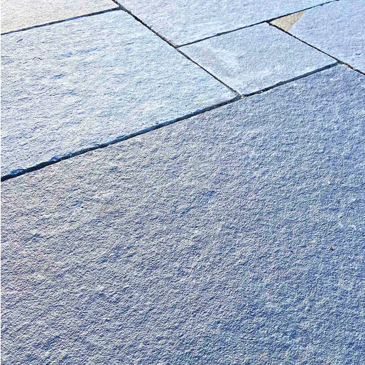 Kota Blue Limestone Paving - 900 x 600 x 22mm - Sawn & Riven