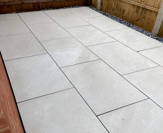 Quartz - White Porcelain Paving Tiles - 900 x 600 x 16mm