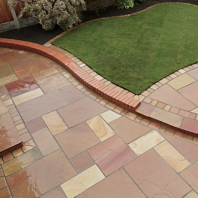 Modak Indian Sandstone Setts - 135 x 135 x 25-35mm