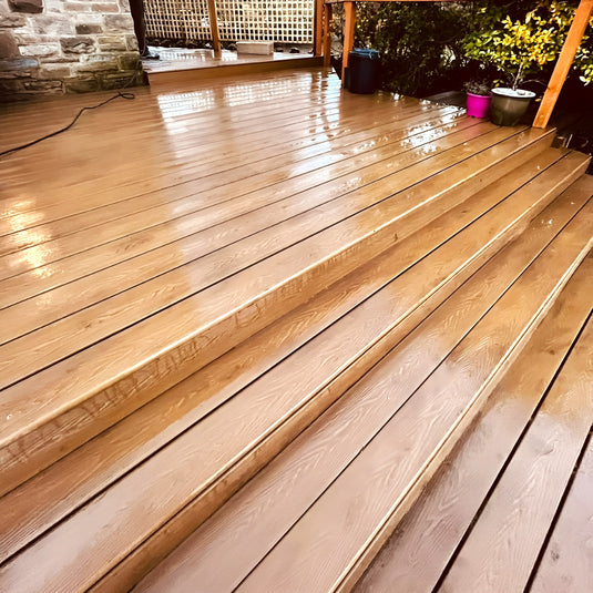 Soho Teak - Brown Composite Decking - Decking Board - 3600 x 146 x 25 mm