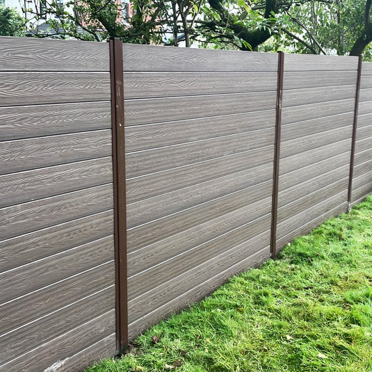 Oak - Brown Premium Composite Fencing - Board - 1830 x 150 x 20mm