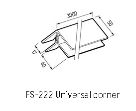 Load image into Gallery viewer, VOX Kerrafront Light - Brown PVC Cladding - Universal Corner - 3000 x 50 mm x 40mm
