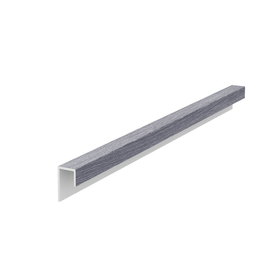 VOX Kerrafront Mid - Grey PVC Cladding - Universal Trim - 3000 x 50 mm x 47mm