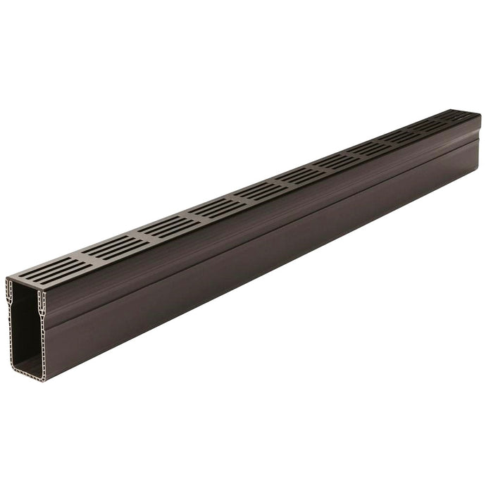 ACO Threshold Drain - Aluminium Grating - Black - 1000mm