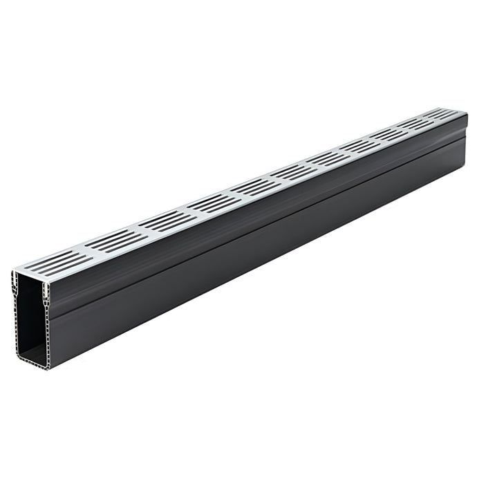 ACO Threshold Drain - Aluminium Grating - Silver - 1000mm