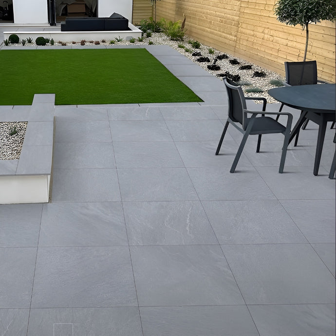 Aruba - Grey Porcelain Paving Tiles - 600 x 600 x 20mm