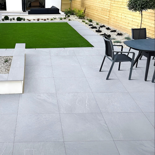 Aruba - Grey Porcelain Paving Tiles - 600 x 600 x 20mm