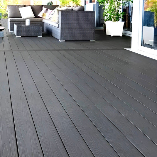 Soho Charcoal - Black Composite Decking - Decking Board - 3600 x 146 x 25 mm