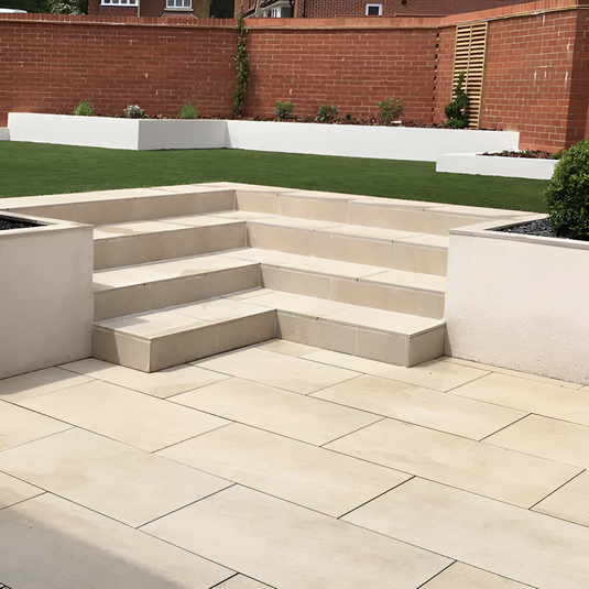 Castle - Beige Porcelain Paving Tiles - 900 x 600 x 20mm