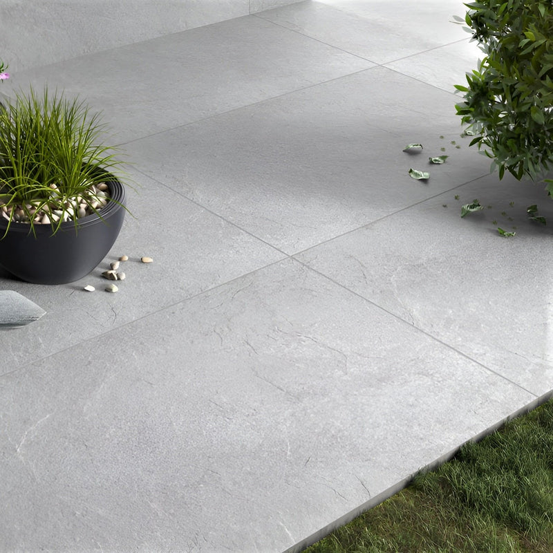 Load image into Gallery viewer, Castle - Grey Porcelain Paving Tiles - 900 x 600 x 20mm
