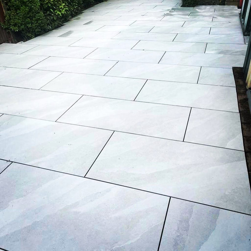 Load image into Gallery viewer, Bahama - White Porcelain Paving Tiles - 900 x 600 x 20mm
