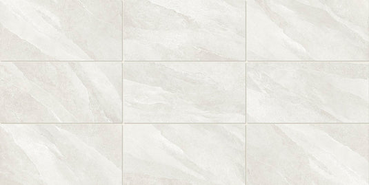 Etna - White Porcelain Paving Tiles - 1200 x 600 x 20mm