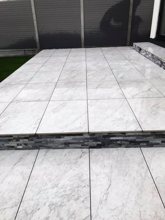 Heritage Marble - Grey Porcelain Paving Tiles - 900 x 600 x 20mm