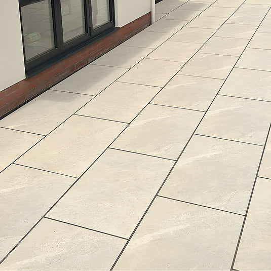 Himalayan - Beige Porcelain Paving Tiles - 900 x 600 x 20mm - CLEARANCE