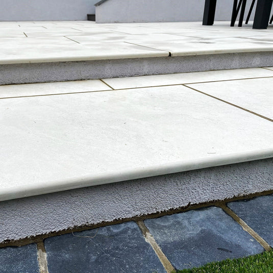 Himalayan - White Porcelain Paving Tiles - 900 x 600 x 20mm