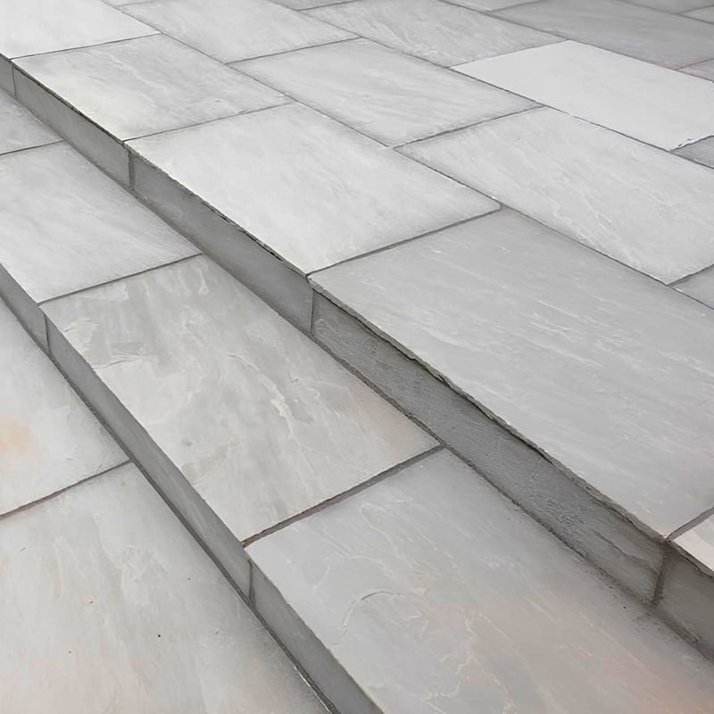 Load image into Gallery viewer, Kandala Grey Indian Sandstone Paving - 900 x 600 x 18mm - Hand Cut &amp; Riven
