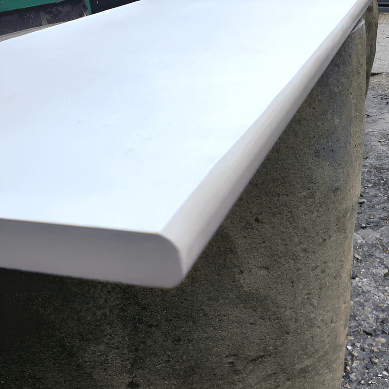 Load image into Gallery viewer, Himalayan - White Porcelain Paving Tiles - 900 x 600 x 20mm  - Bullnose Edge
