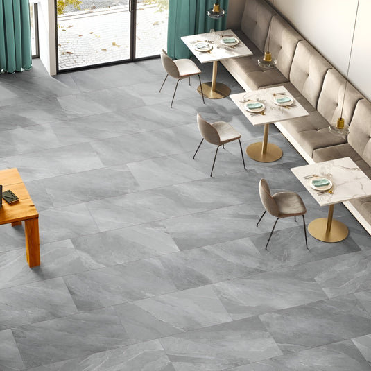 Titan - Grey Porcelain Paving Tiles - 1200 x 600 x 20mm