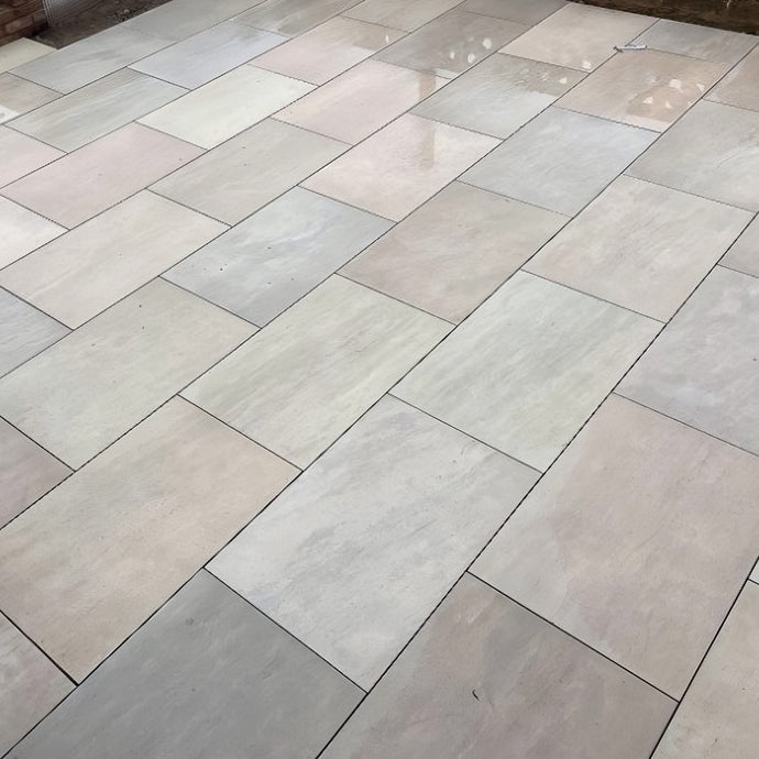 Raj - Green Porcelain Paving Tiles - 900 x 600 x 16mm