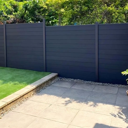 Charcoal - Black Premium Composite Fencing - Board - 1830 x 150 x 20mm