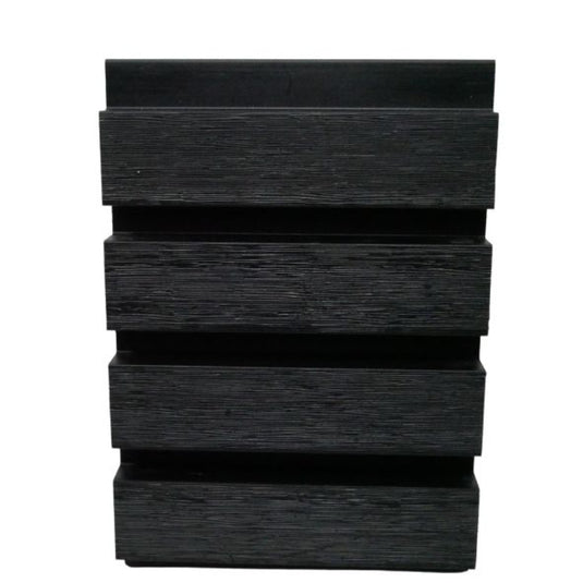 Slatted Midnight - Black Composite Cladding - Cladding Board - 2500 x 200 x 26 mm