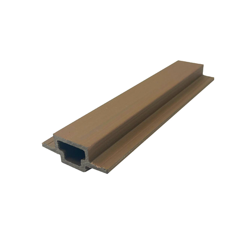 Slatted Spiced Cedar - Brown Composite Cladding - Connector Piece - 2200 x 49.25 x 49.25 mm