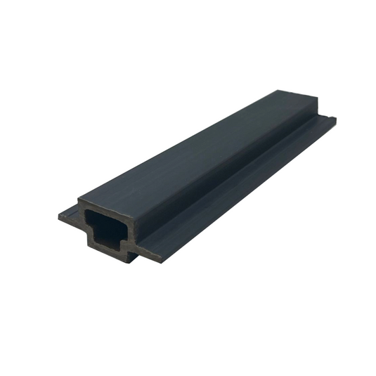 Slatted Stone - Grey Composite Cladding - Connector Piece - 2200 x 49.25 x 49.25 mm