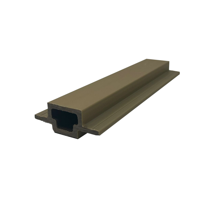 Load image into Gallery viewer, Slatted Natural Oak - Brown Composite Cladding - Connector Piece - 2200 x 49.25 x 49.25 mm
