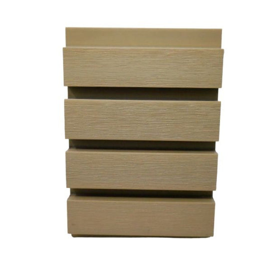 Slatted Natural Oak - Brown Composite Cladding - Cladding Board - 2500 x 200 x 26 mm