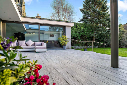 Redux Smoke - Grey Composite Decking - Decking Board - 3600 x 176 x 22 mm