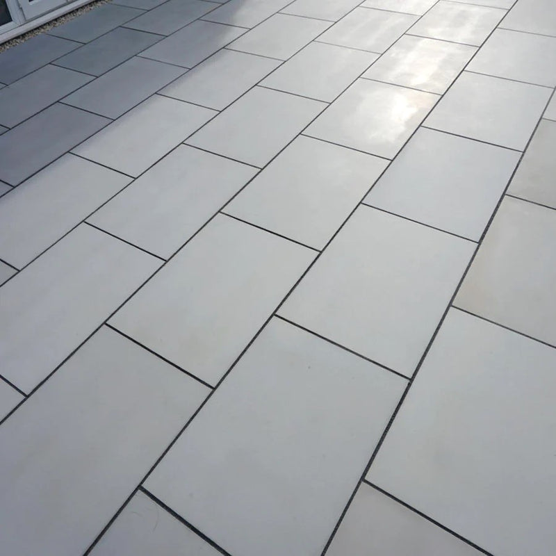 Load image into Gallery viewer, Kandala Sawn &amp; Honed - Grey Porcelain Paving Tiles - 900 x 600 x 20mm
