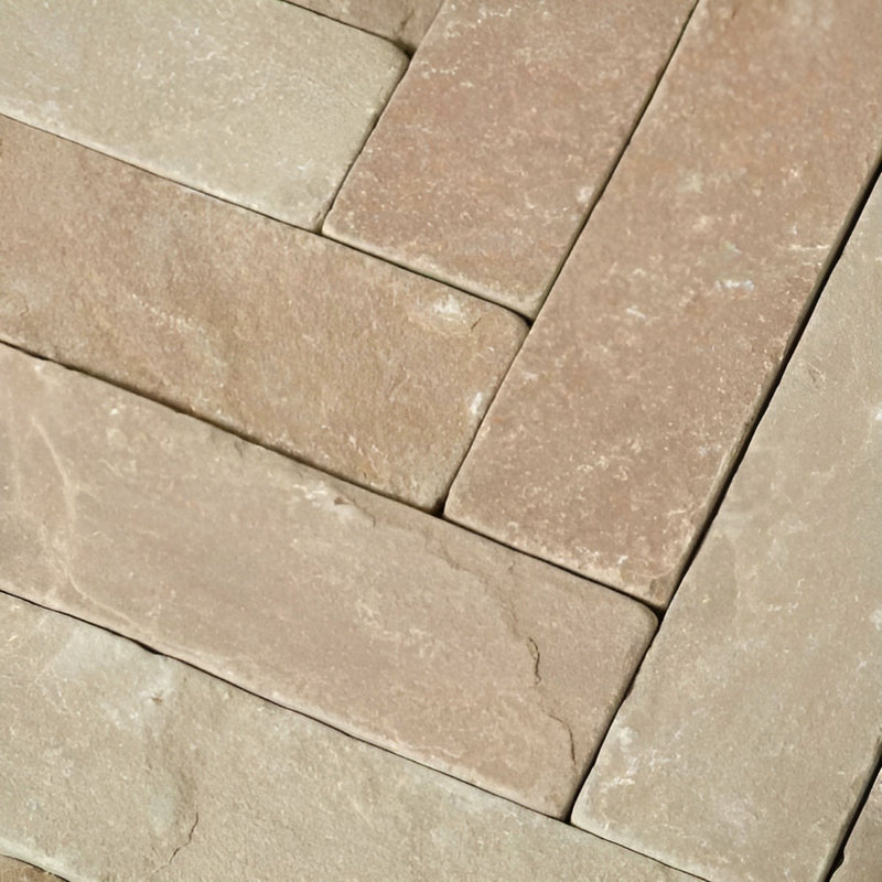 Load image into Gallery viewer, Raj Green Indian Sandstone Setts - 200 x 50 x 40mm
