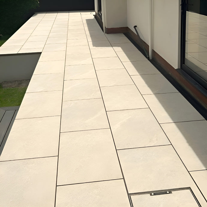 Himalayan - Beige Porcelain Paving Tiles - 900 x 600 x 20mm - CLEARANCE