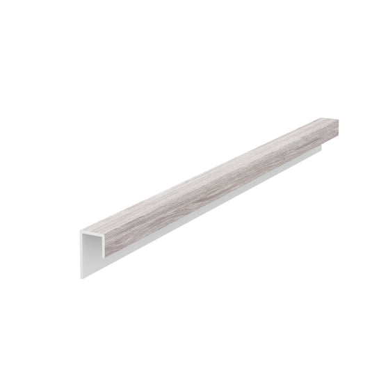 VOX Kerrafront Light - Grey PVC Cladding - Universal Trim - 3000 x 50 mm x 47mm